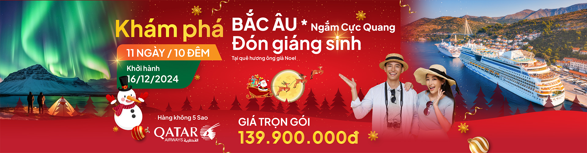  khám phá Bắc âu Ngắm  Cực Quang đón giáng sinh tại quê Hương ôn già noel