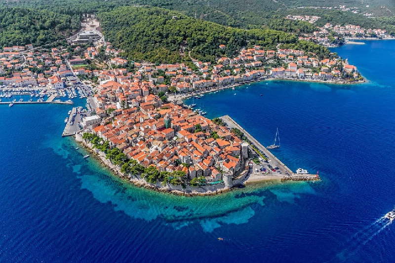 Khu phố cổ Korcula, Croatia